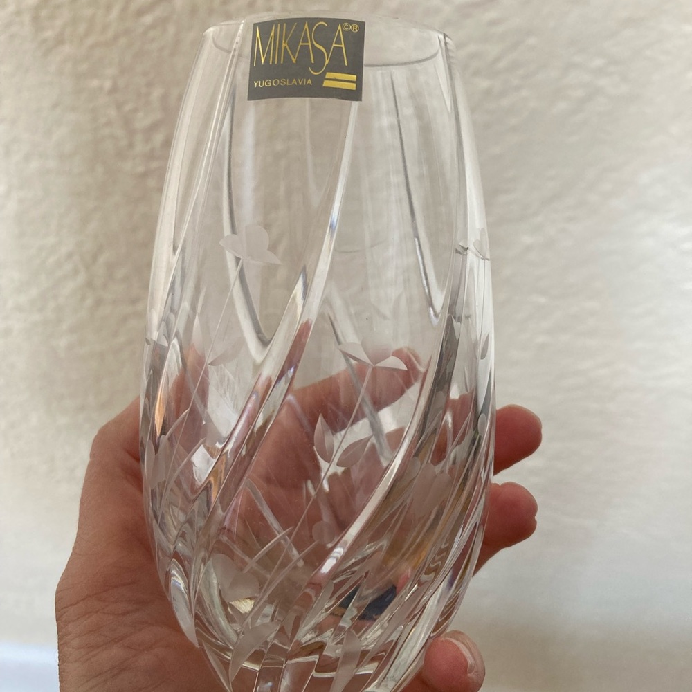 Mikasa, English Garden 5.5 inch vase.  Never used
